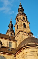 Fototapeta premium Fulda, Dom St. Salvator, Detail, Turmpaar