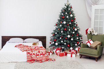 bedroom Christmas decorations Christmas tree winter new year