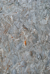 Detail of Textured Timber Board with Visible Wood Chips