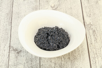 Luxury strugeon fish black caviar