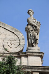 Fototapeta na wymiar Facade of Saint Francesca Romana Basilica. Rome, Italy