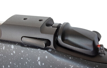 Bolt release lever and scope mount holes