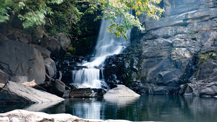 sera ella waterfall in riverston, sri lanka,situated in matale district