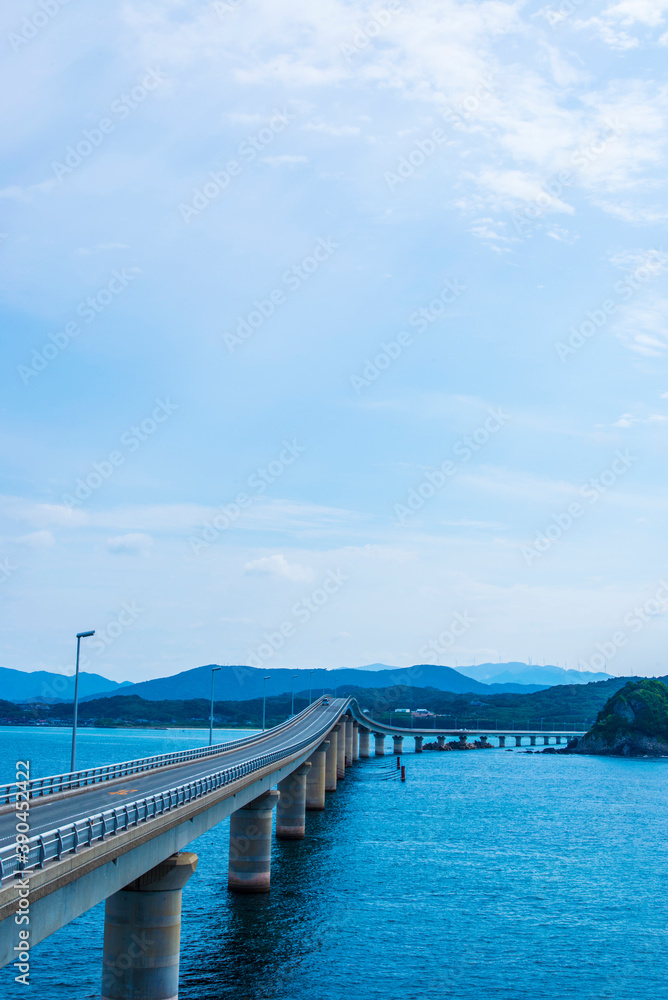 Wall mural 角島大橋