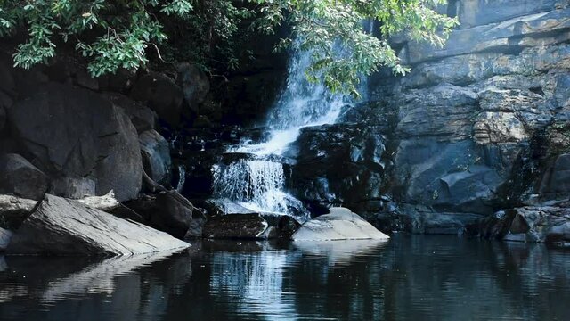 sera ella waterfall in riverston, sri lanka,situated in matale district