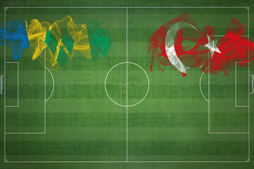 Saint Vincent and the Grenadines vs Turkey Soccer Match, national colors, national flags, soccer...