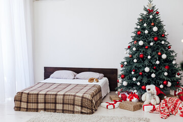 bedroom Christmas decorations Christmas tree winter new year