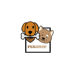 PetShop Logo. can use animal clinics, petshop and veterinarian.