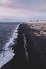 Naklejka premium Black Sand Beach, Iceland