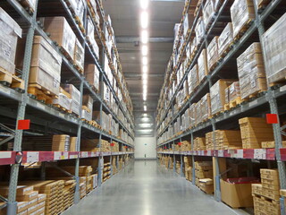 Stock photo for the background.Warehouse for shipping.Warehouse for transportation.