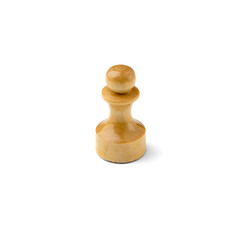 Chess piece Pawn isolated on white background.