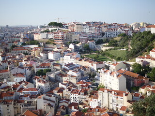 view of the old town country Lisbon