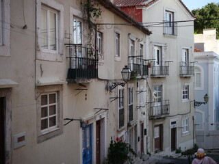 street in the old town Lisbon