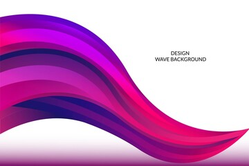 beautiful blue and pink wave background for wallpaper, cover, brochure, banner, presentation and sales promotion