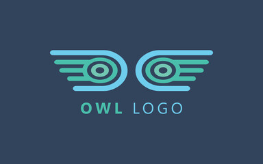 Owl Logo, Creative and Unique animals symbol design vector template element