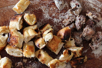 Garlic bread, the delicious accompaniment of barbecue gaucho.