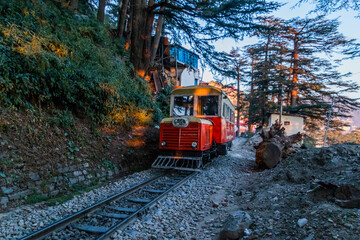 Various views of the toy train,  Shimla