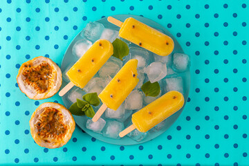 Passion fruit popsicle