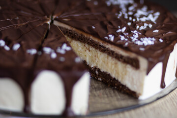 chocolate cake on a plate