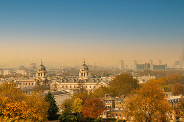 Fototapeta na wymiar View over Greenwich University, London