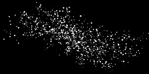 Silver glitter confetti.