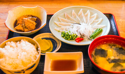 ふぐ刺し定食 © Paylessimages