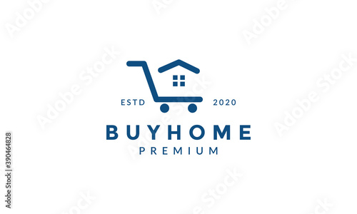 Home House With Trolley Buy Sell Market Logo Icon Vector Design Wall Mural Devastudios Home House With Trolley Buy Sell Market Logo Icon Vector Design Wall Mural Devastudios