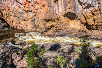 View of Kiutakongas Rapids, Oulanka National Park, Kuusamo, Finland