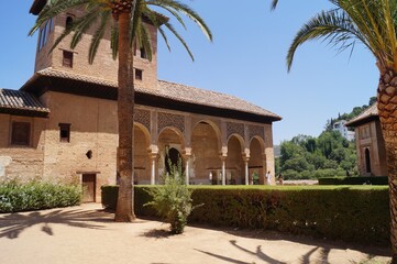 Fachada externa do Palácio Nazaries - La Alhambra / Granada / Espanha
