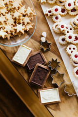 Homemade Christmas Cookies with Chocolat