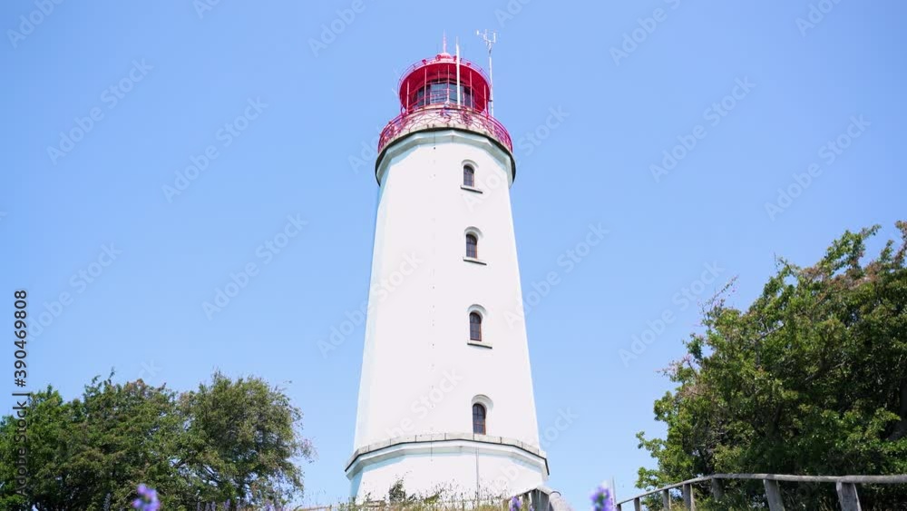 Canvas Prints lighthouse on the coast of rügen hiddensee