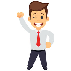 
A character cartoon designed to represent official class
