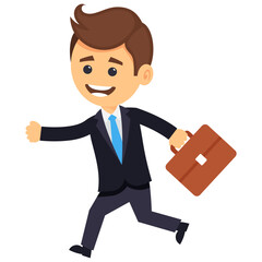 
A person involved in business, businessman 
