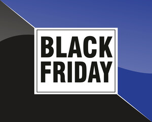 Black Friday. Black blue background.