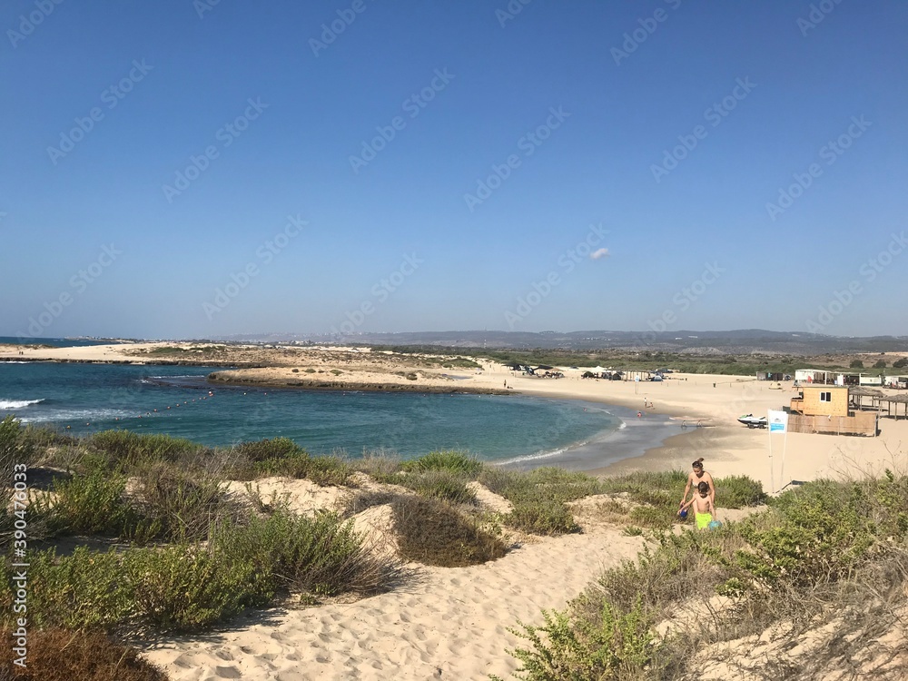 Wall mural view of the coast of island