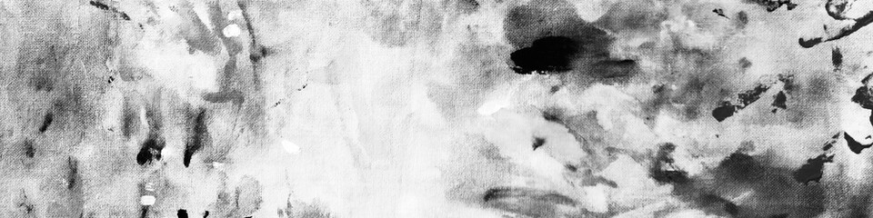 White Artistic Banner. Dirty Art Image. Gray
