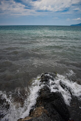 stone against the sea