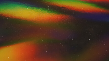 Dusted Holographic Abstract Multicolored Backgound Photo Overlay, Using Screen Mode for Vintage Retro Looking, Rainbow Light Leaks Prism Colors, Trend Design Creative Defocused Effect