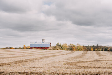 landscape with a barn