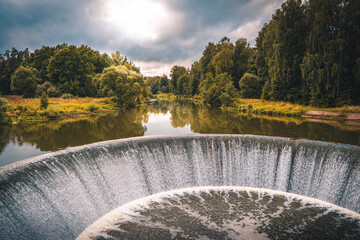 The first hydroelectric power station was built in 1919. The historical site was built under V.I. Lenin