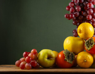  image of vine grapes and fruits close-up