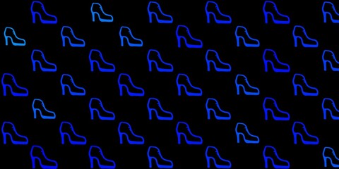 Dark blue vector backdrop with woman's power symbols.