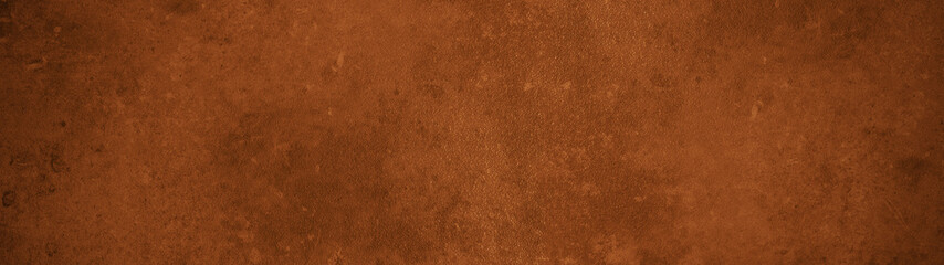 Grunge rusty weathered brown orange metal wall background texture banner panorama