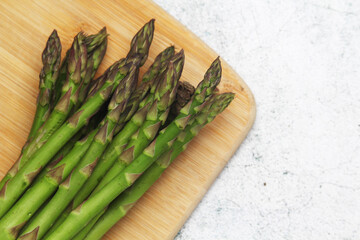 A bunch of asparagus sprouts