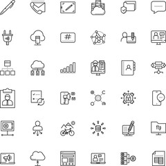 internet vector icon set such as: remove, analytics, drawing, ink, arrow, close, ad, vault, test, economic, organizer, search, access, quality, employer, box, book, aggregation, teacher, male