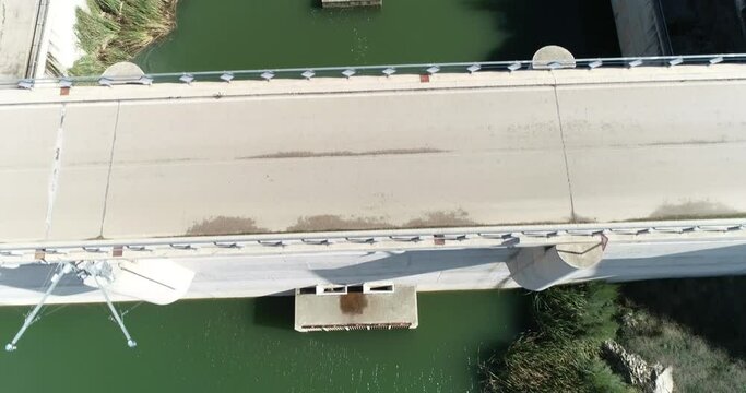 Embalse a vista de drone