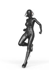 cyber soldier female landing