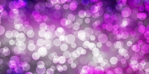Light Purple vector backdrop with circles.