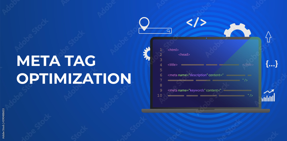 Poster meta tag optimization, http website header seo (search engine optimization) elements - title tags an