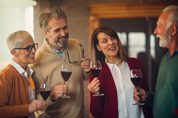 Christmas celebration with friends